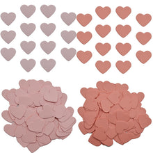 Load image into Gallery viewer, 100pcs Solid Color Heart Shape Paper Confetti Pink