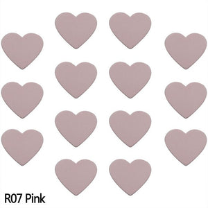 100pcs Solid Color Heart Shape Paper Confetti Pink
