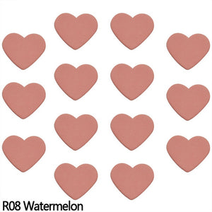 100pcs Solid Color Heart Shape Paper Confetti Pink